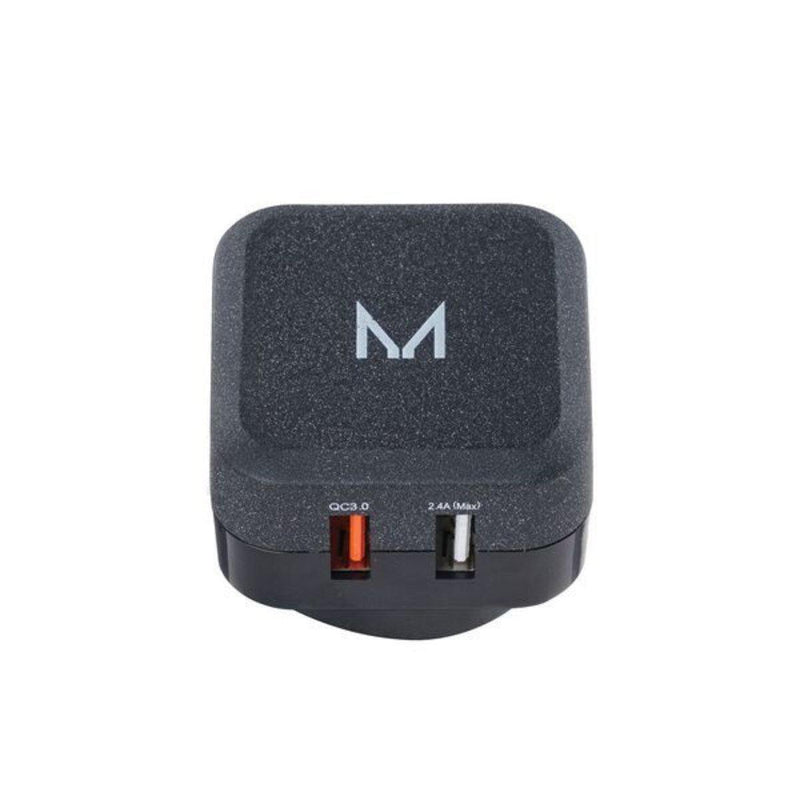 MOYORK WATT+ Dual 30W 2.4A + QC Wall Charger- Textured Stone - Office Connect