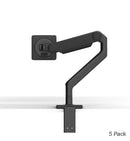 HUMANSCALE MON ARM M2.1 SNG CLAMP BLK 5/PK - Office Connect