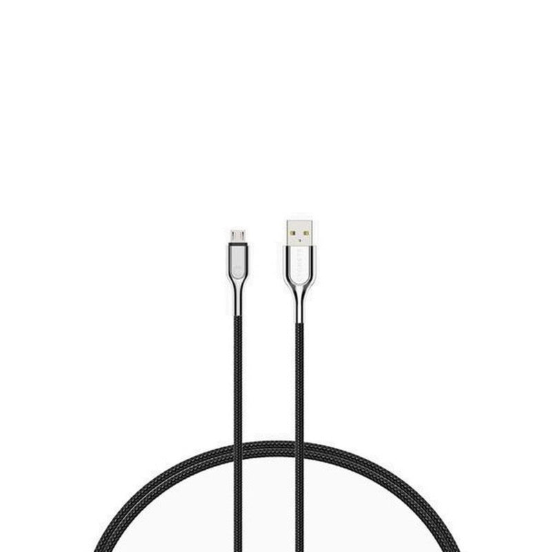 CYGNETT ARMORED MICRO TO USB-A CABLE 2M - BLACK - Office Connect