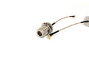 RF Elements N-Female Bulkhead to MMCX Male RA 100mm Pigtail - Office Connect