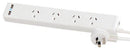 JACKSON 4 way Protected Board with 2x USB ports - Office Connect