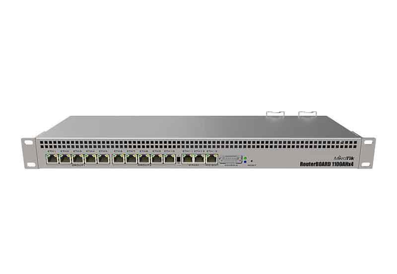 MikroTik RouterBoard RB1100AHx4 Thirteen Port Gigabit Router - Office Connect