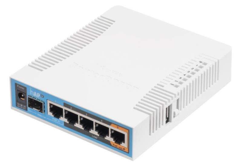 MikroTik hAP 802.11ac Wireless 5 Port Gigabit Router - Office Connect