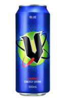 V Blue Guarana Energy Drink 500ml - Office Connect 2018