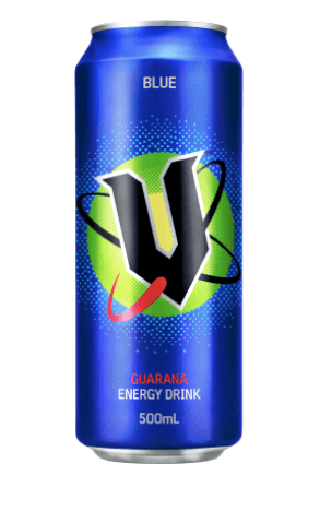 V Blue Guarana Energy Drink 500ml - Office Connect 2018