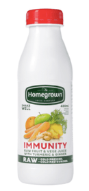 The Homegrown Juice Company Immunity Raw Fruit & Vege Juice 400ml - Office Connect 2018