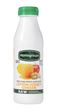 The Homegrown Juice Company Lemon Honey Ginger Juice 400ml - Office Connect 2018