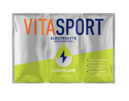 Vitasport Electrolyte Rehydration Lemon Lime Electrolyte Drink Base 99g - Office Connect 2018