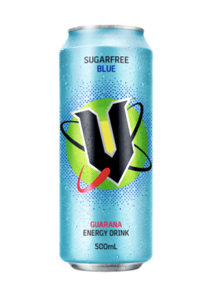 V Sugarfree Blue Guarana Energy Drink 500ml - Office Connect 2018