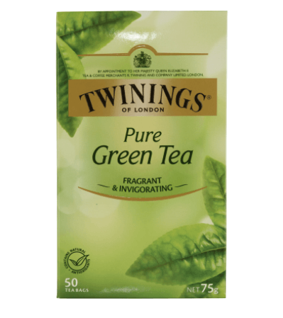 Twinings Pure Green Tea Bags 50pk - Office Connect 2018