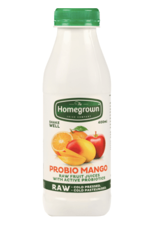 The Homegrown Juice Company Pro Bio Mango Raw Fruit Juice 400ml - Office Connect 2018