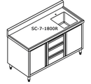 Kitchen Tidy Cabinet With Left/Right Sink 700mm Deep - Office Connect 2018