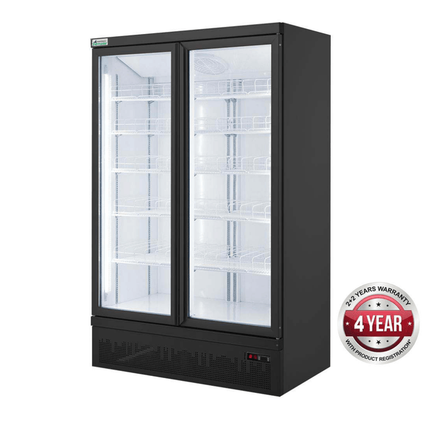 Double Door Supermarket Fridge - LG-1000BGBM - Office Connect 2018