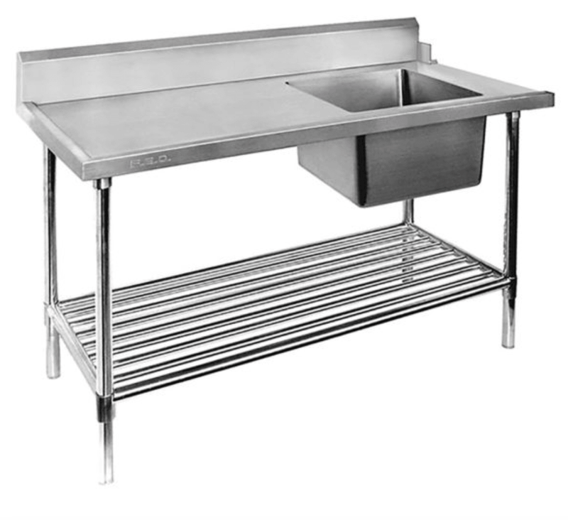 SSBD7-1200R/A – Right Inlet Single Sink Dishwasher Bench - Office Connect 2018