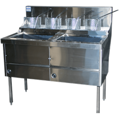 Gas Fish & Chips Fryer Two Pan Fryer - WFS-2/22 - Office Connect 2018