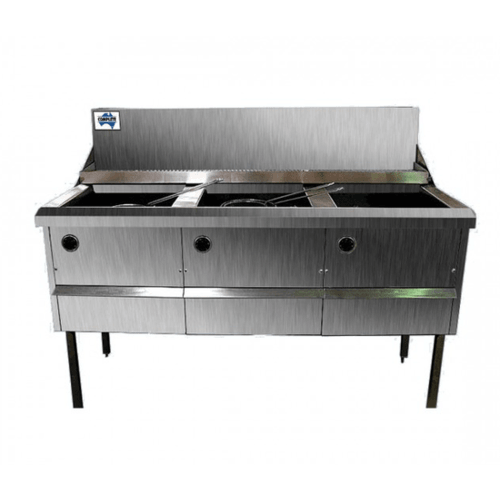 Gas Fish and Chips Fryer Three Fryer - WFS-3/18 - Office Connect 2018