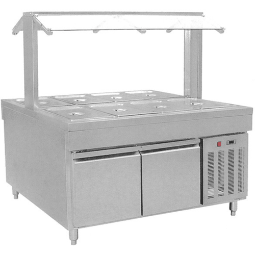 Refrigerated Buffet Bain Marie Centre Servery - Office Connect 2018