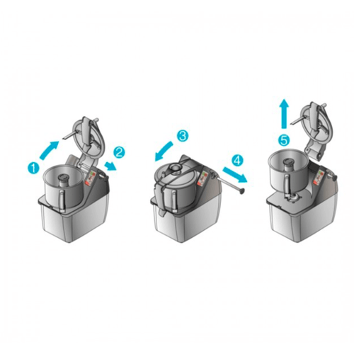 Dito Sama Combined cutter and vegetable slicer - 4.5 LT - VARIABLE SPEED - TRK45 - Office Connect 2018