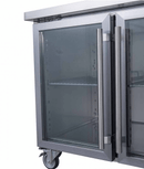 Four Glass Door Bench Fridge - XUB7C22G4V - Office Connect 2018