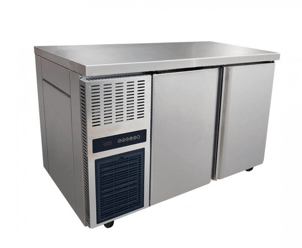 Stainless Steel Double Door Workbench Fridge - TL1200TN - Office Connect 2018