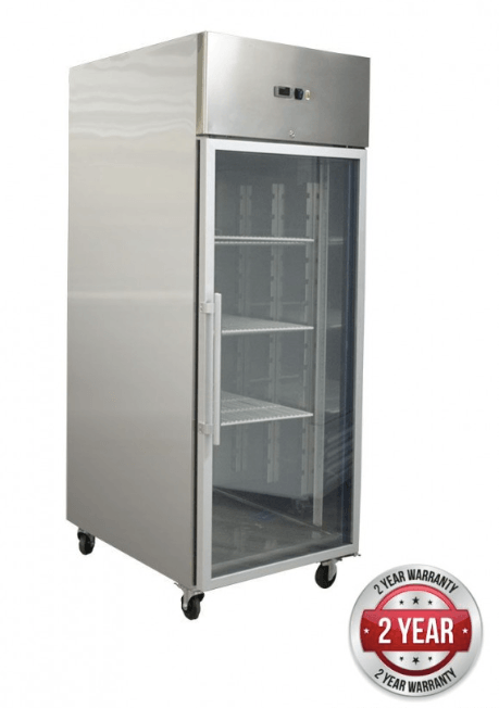 GRAND ULTRA Double 1/2 Glass Door Upright Fridge 685L - Office Connect 2018