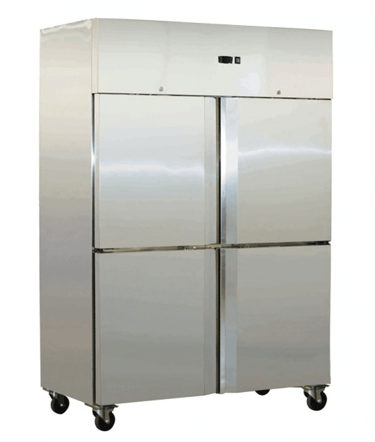 Grand Ultra Split 4 Door Upright S/S Fridge 1000L - Office Connect 2018