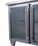 Three Glass Door Bench Fridge - XUB7C18G3V - Office Connect 2018