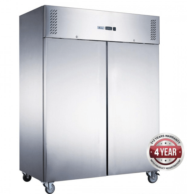 FED-X S/S Double Door Upright Freezer - XURF1200SFV - Office Connect 2018