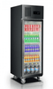 Single glass door upright freezer black stainless steel - SUFG500B - Office Connect 2018