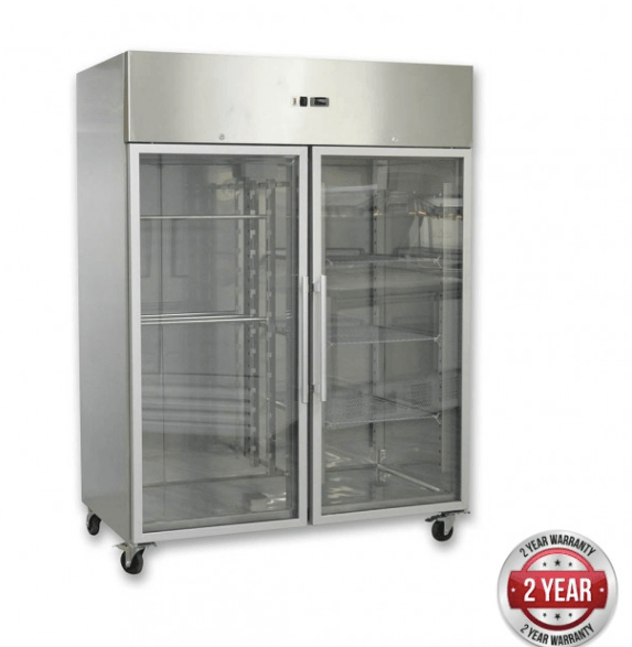 GN1200BTG GRAND ULTRA Two Glass Doors Upright Freezer 1200L - Office Connect 2018