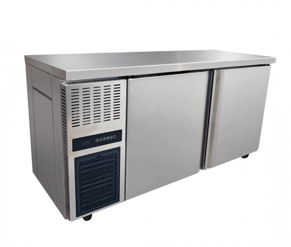 Stainless Steel Double Door Workbench Freezer - TS1500BT - Office Connect 2018