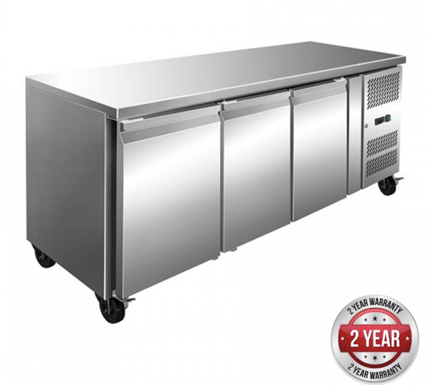 GN3100BT TROPICALISED 3 Door Gastronorm Bench Freezer - Office Connect 2018