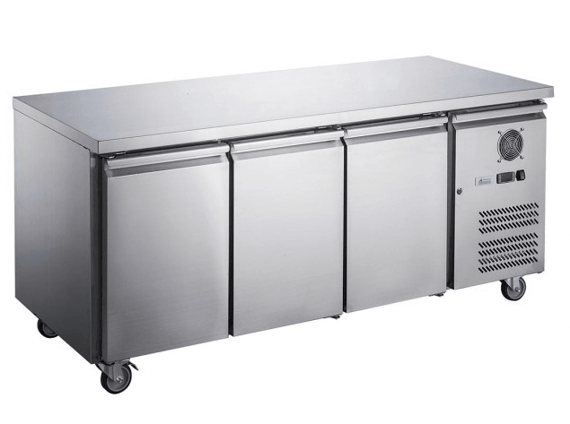 FED-X S/S Three Door Bench Freezer - XUB7F18S3V - Office Connect 2018