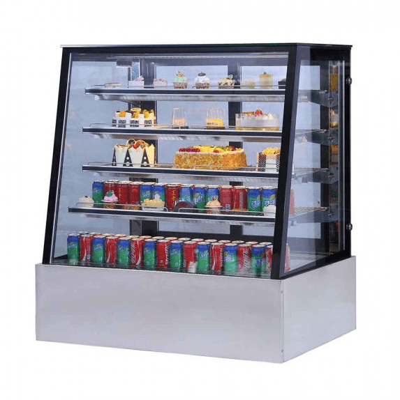 SLP880C Bonvue Deluxe Chilled Display Cabinet 2400x800x1350 - Office Connect 2018