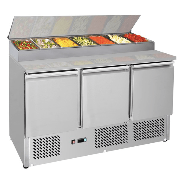 GNS1300D Three Door Compact Salad Prep Top - Office Connect 2018