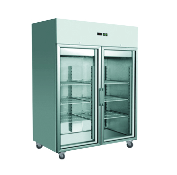 GRAND ULTRA Double Glass Door Upright Fridge 1400L - Office Connect 2018