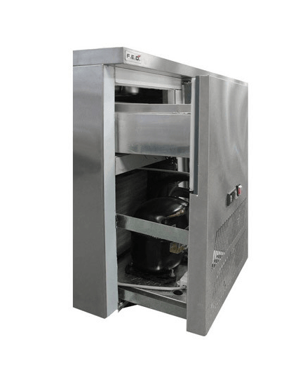 Two door DELUXE Pizza Prep Bench - Office Connect 2018