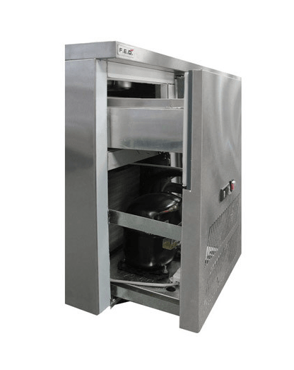 Two large door DELUXE Pizza Prep Bench - Office Connect 2018