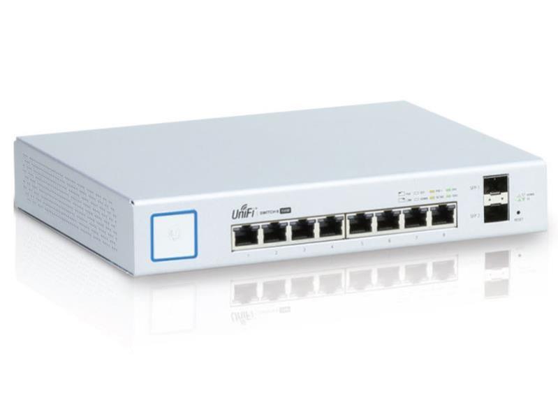 UniFiSwitch 8 Port Gigabit 150W Managed PoE Switch - Office Connect