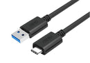 USB Type C (USB-C) Male to USB Type A (USB-A) Male 1m Cable - Office Connect