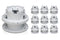 Ubiquiti UVC-G3-FLEX Ceiling Mount Accessory 10-Pack - Office Connect