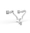 HUMANSCALE MON ARM M2.1 DUAL CLAMP WHI - Office Connect