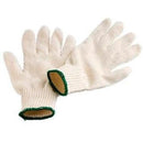 Unbleached Polycotton Knitted Gloves Mens