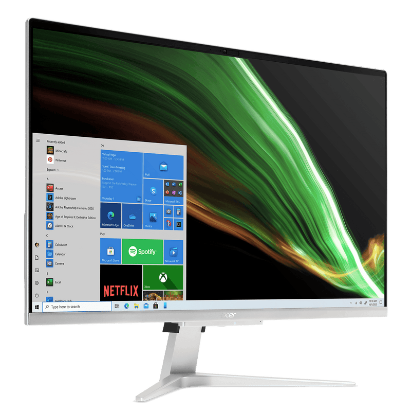 ACER C27-1655 27" INTEL I5-1135G7 8GB 256GB SSD 1TB HDD MX130 WIN10 AIO DESKTOP - Office Connect 2018