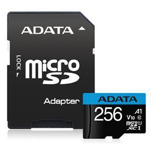 ADATA Premier microSDXC UHS-I A1 V10 Card with Adapter 256GB - Office Connect 2018