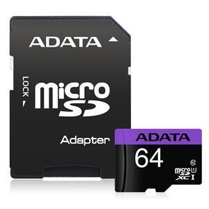 ADATA Premier microSDXC UHS-I Card with Adapter 64GB - Office Connect 2018