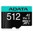ADATA Premier Pro microSDXC UHS-I U3 A2 V30 Card with Adapter 512GB - Office Connect 2018