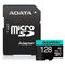 ADATA Premier Pro microSDXC UHS-I U3 A2 V30 Card with Adapter128GB - Office Connect 2018