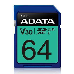 ADATA Premier Pro UHS-I U3 V30 SDXC Card 64GB - Office Connect 2018