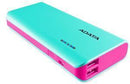 ADATA PT100 10,000mAh Powerbank with Flashlight - Aqua/Pink - Office Connect 2018